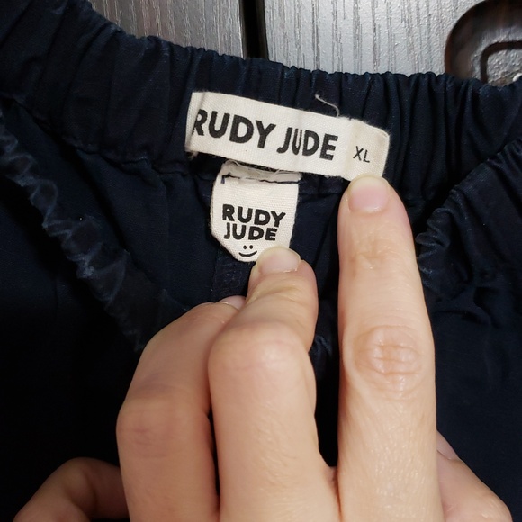 Rudy Jude Adult Pillowcase Shorts In Color "Black Indigo", Size XL - Picture 3 of 8